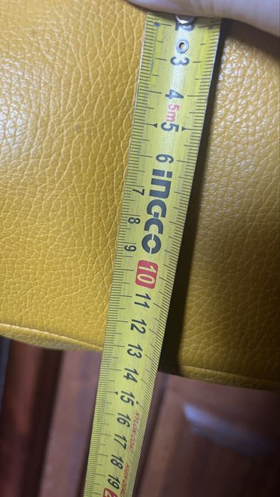 Geanta galbena  shopper piele  naturala italia