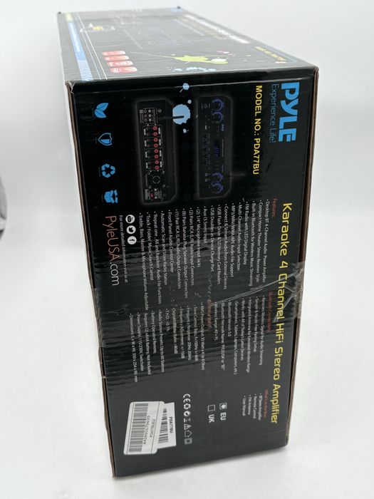Pyle Pda77BU amplificator stereo HiFi cu 4 canale, sigilat