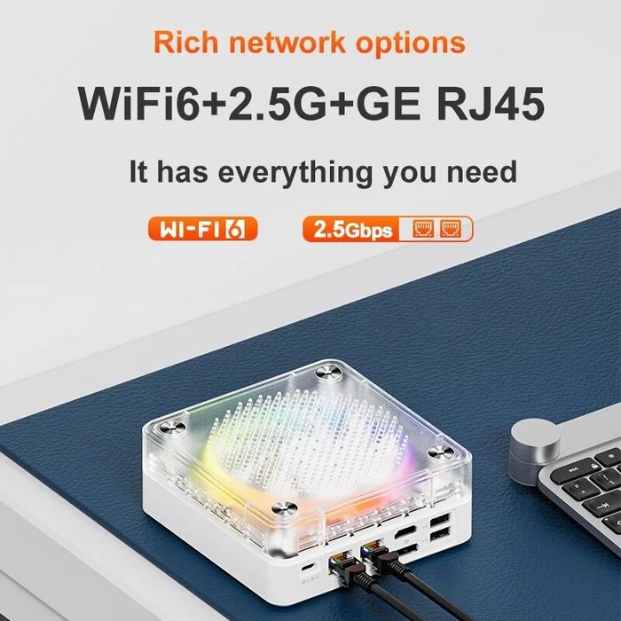 Мини-ПК! Срочно! Mini PC Ryzen 5 6600H/660M/DDR5-16Gb/SSD-512Gb