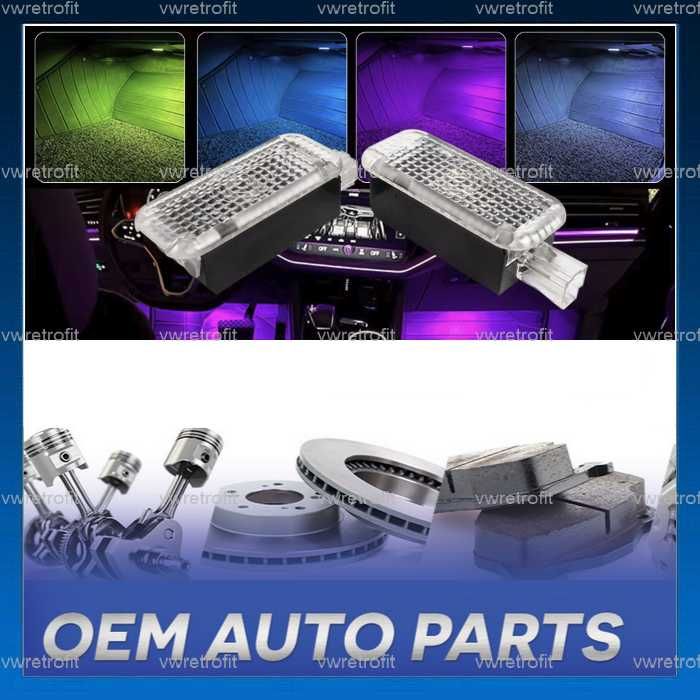 Lampi Footwell LED RGB Multicolore VW MQB GOLF 6 7 PASSAT B7 B8 TIGUAN