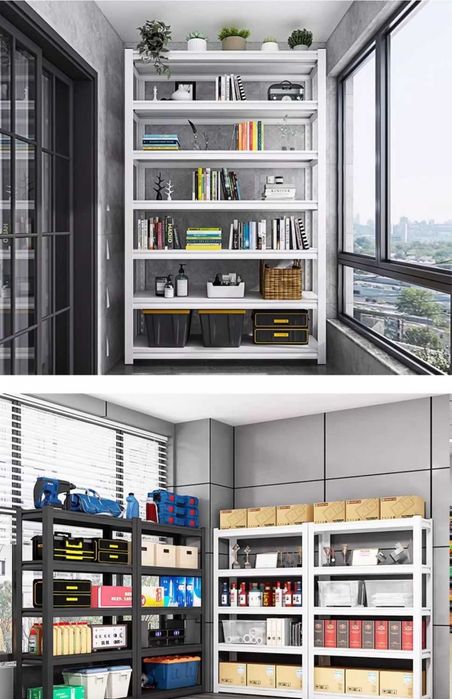 Turli o‘lchamdagi po‘lat etajerkalar mustahkam dizayn