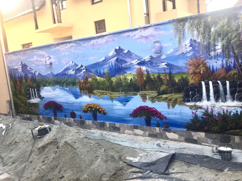 Pictura pe perete 3D, tablouri pictate,portrete la comanda,caricaturi