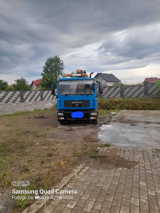 Camion basculabil cu macara MAN TGM18.240