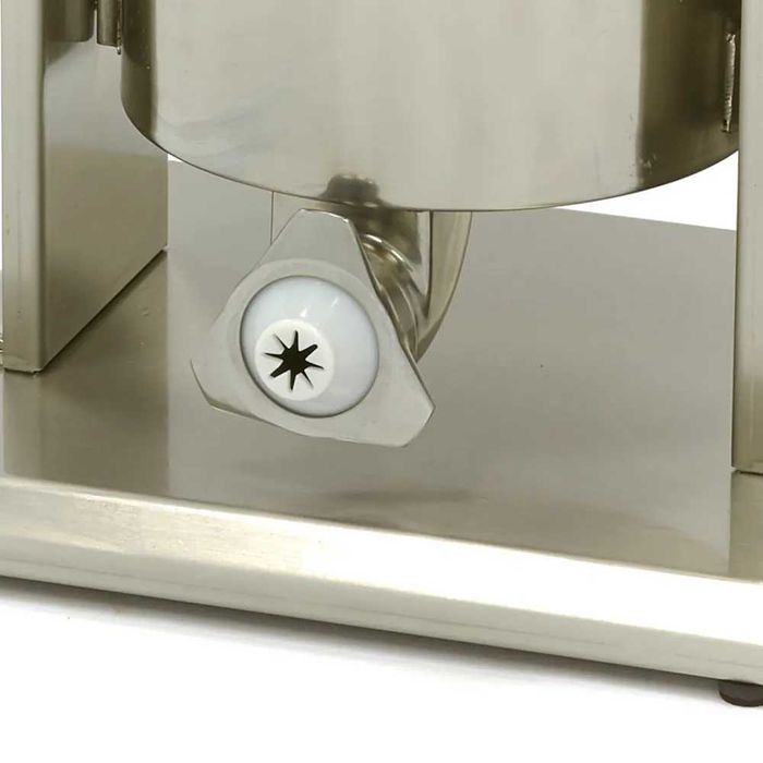 Ръчна пълначка за месо и чуроси 10л - вертикална - неръждаема стомана