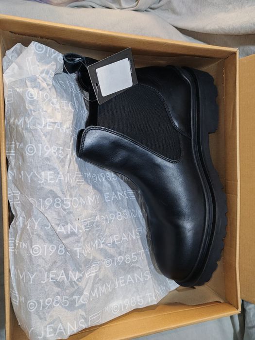 Удобни мъжки боти от естествена кожа TOMMY JEANS №44