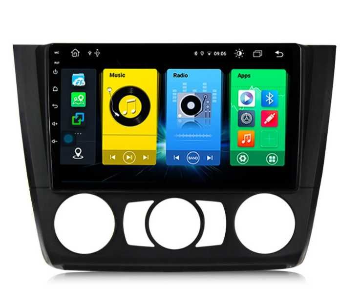 9-инчова мултимедия BMW 1 Series (E81/E82/E87/E88, 2004–2013) с отвори