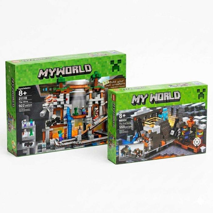 Конструктор LEGO Minecraft  – конструктор для детей, Лего майнкрафт
