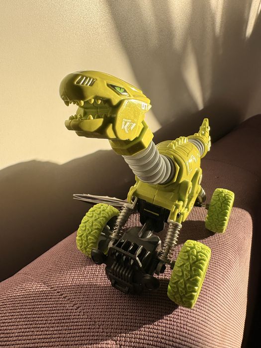 Mașinuță dinozaur cu roți mari vehicul de jucărie