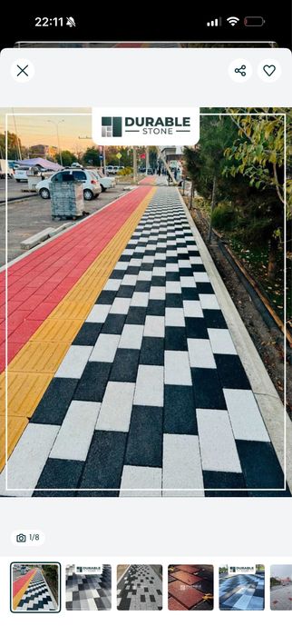 Bruschatka mahsuloti (travertin, press)