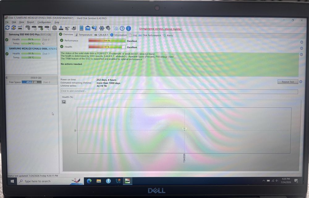 Ssd Samsung M2 NVME 2242 - 512gb