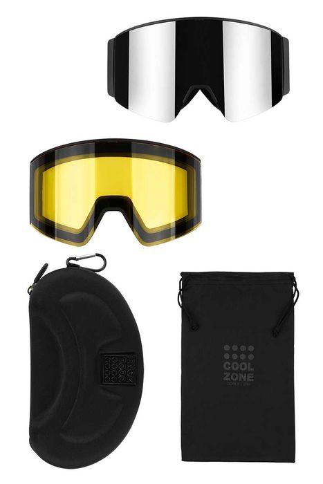 Скидка 10% Маска черная магнитная горнолыжная Cool Zone