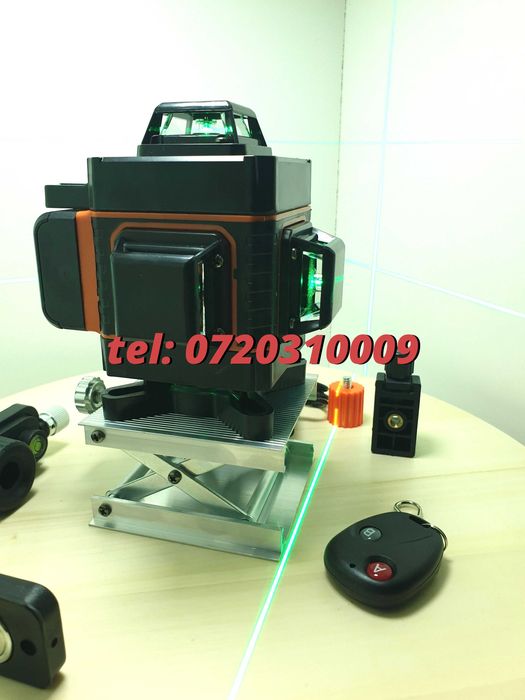 Nou  Nivela Fascicul Ldvian Profesionala Laser 16 Lini 4d Verde