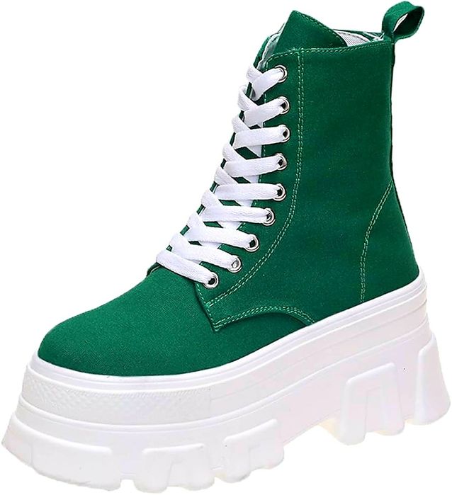 Vand botine verzi cu platforma