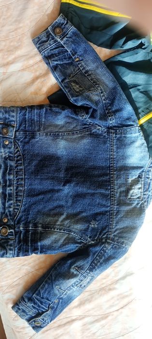 Дънково яке и шушляково на Adidas  за момче 24 - 36 месеца