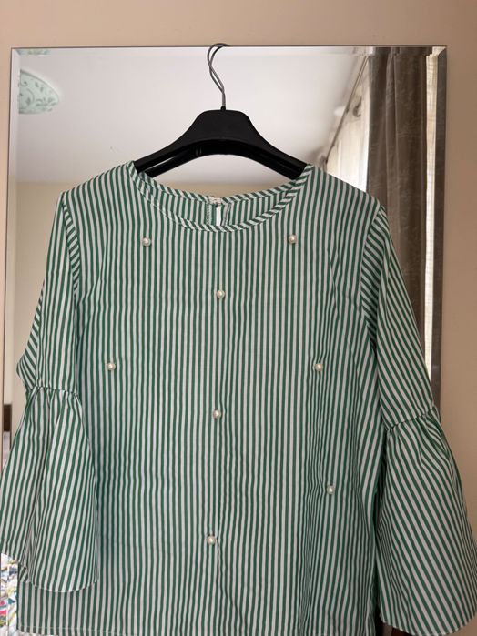 Дамска блуза с перли