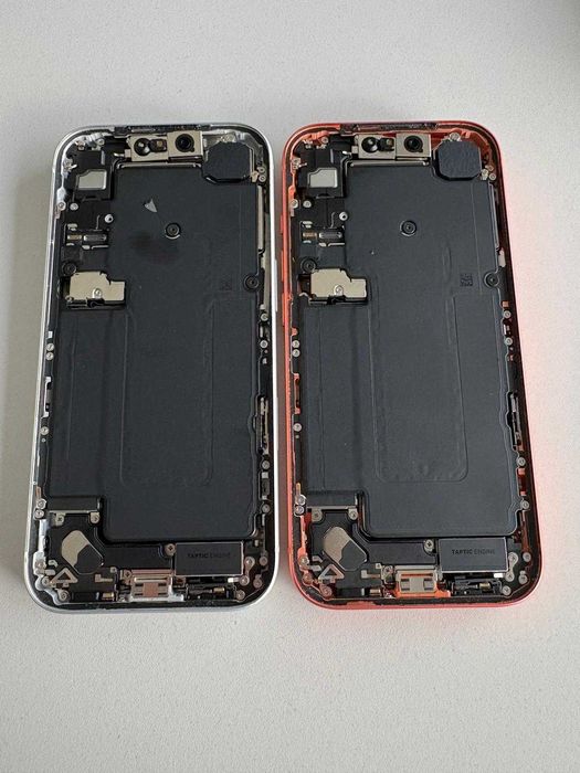 Carcasa originala iPhone 17 Pro Orange/ Silver original swap