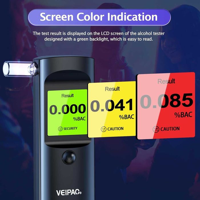 VEIPAO Професионален, преносим дрегер с 11 мундщука  и цифров  екран