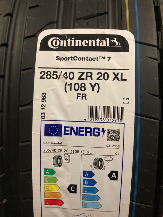 Една гума на Continental / Sport Contact 7