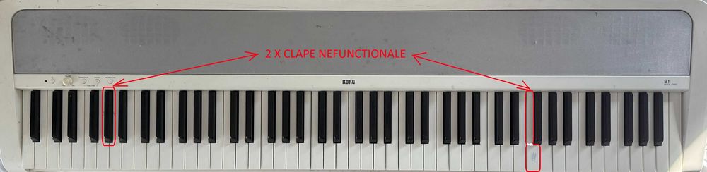 Pian Digital cu Stativ Korg B1SP-WH cu Scaun Korg PC-770-WH inclus