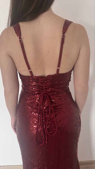 Rochie maxi cu paiete
