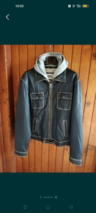 Geacă piele bărbați Rebel xl