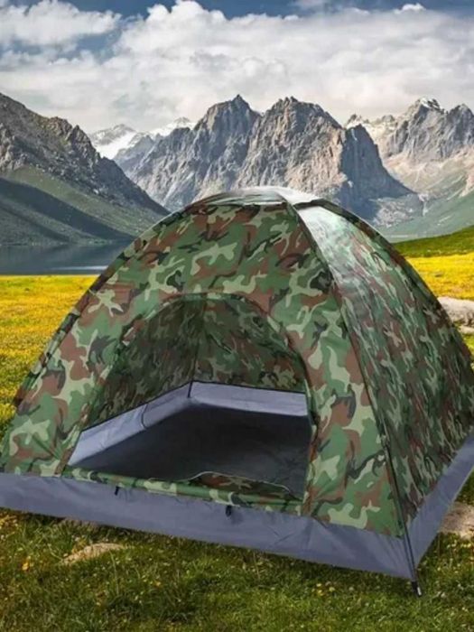 4-6 o‘rinli, suv o‘tkazmaydigan turistik chodir