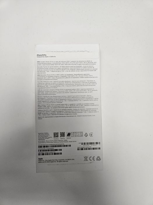Iphone 15 Pro, inca in garantie, cumparat din Altex Rm. Valcea