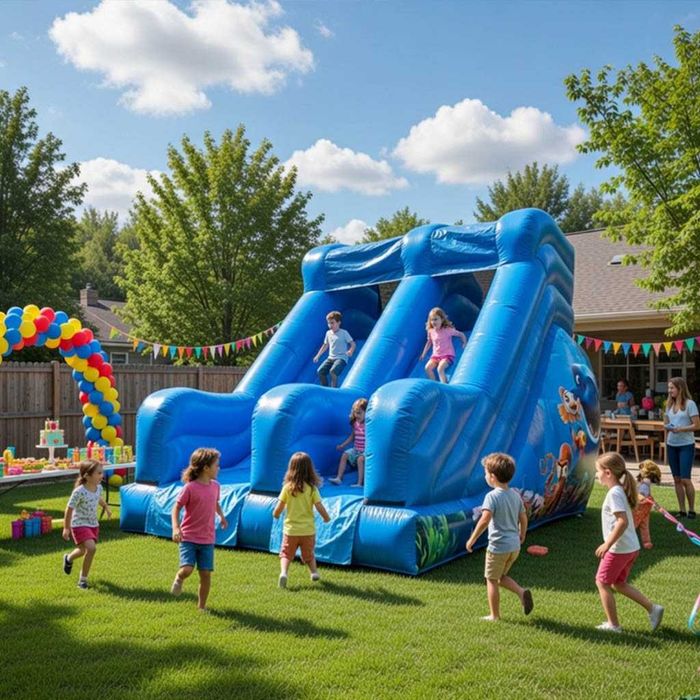 Topopan gonflabil copii, casute, trambuline si tobogane gonflabile