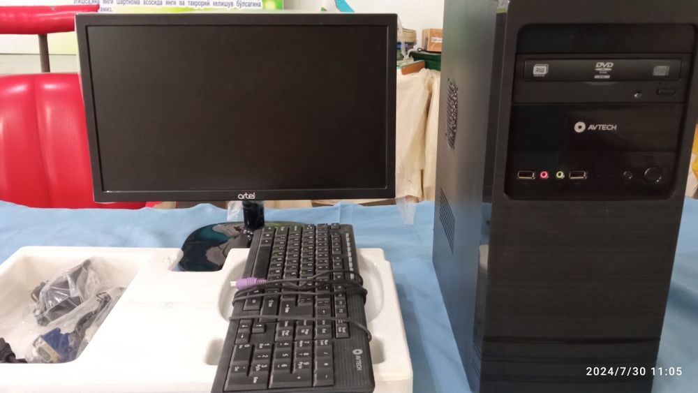 Artel komputeri yangi karopka. Ishlatilmagan protsessori bilan birga