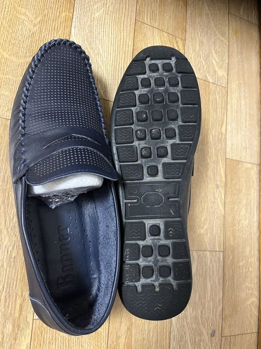 Мокасины кожаные мужские