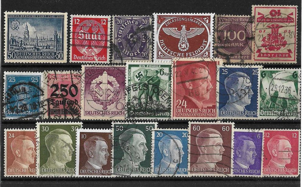 Super set  timbre vechi Germania perioada WWII si interbelica