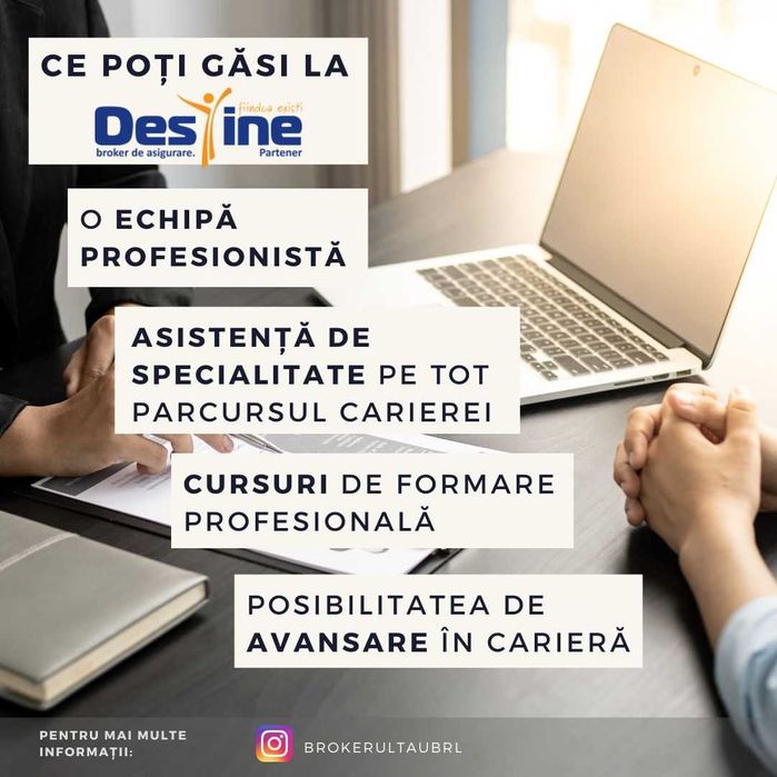 Job part time - remote - Calificare profesională broker de asigurări