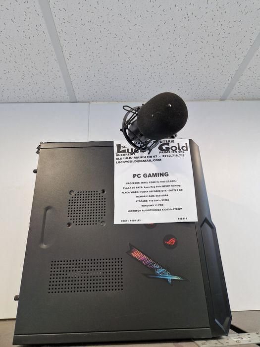 PC Gaming I5-7400 3.GHz  ROG Strix B250H Gtx1060Ti 8gb/512ssd #48311