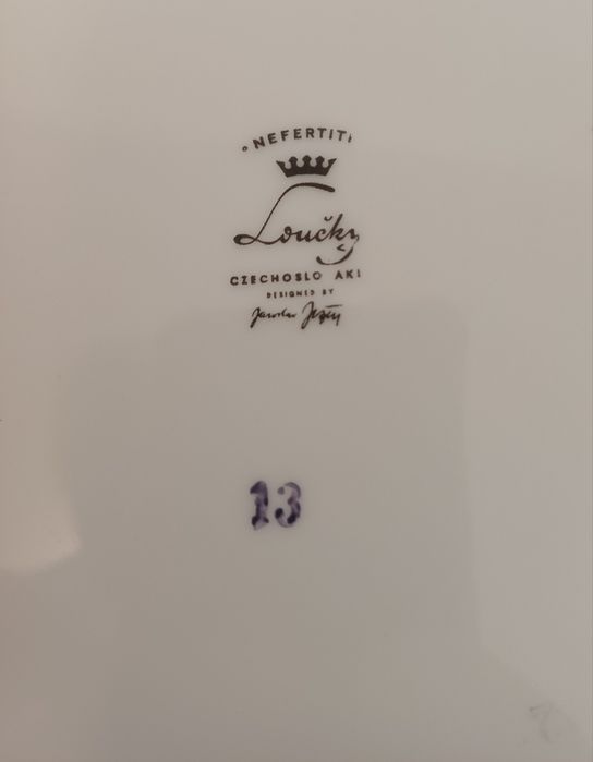 Farfurii, castron, sosiera NEFERTITI Louck, Cehia,