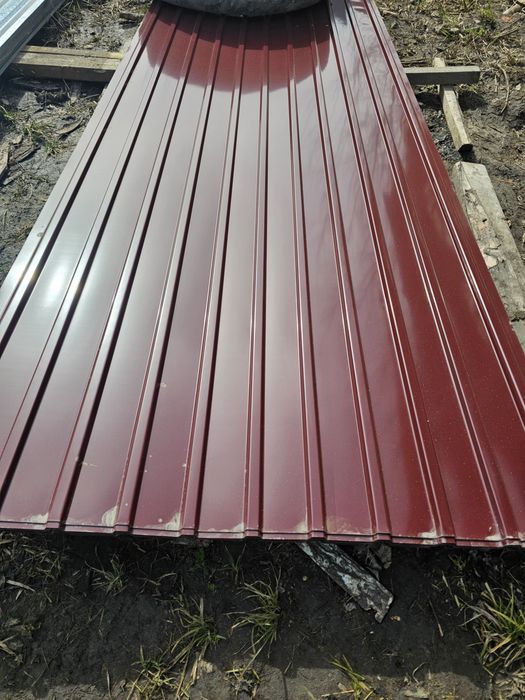 Профнастил профлист бордовый 0.45мм