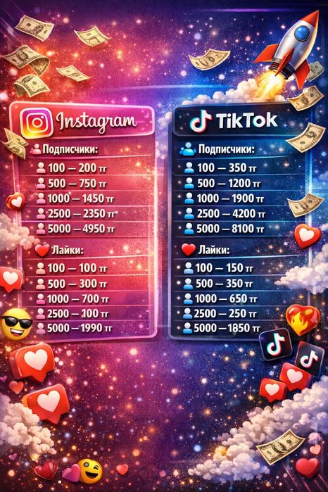 Накрутка подписчиков instagram | TikTok