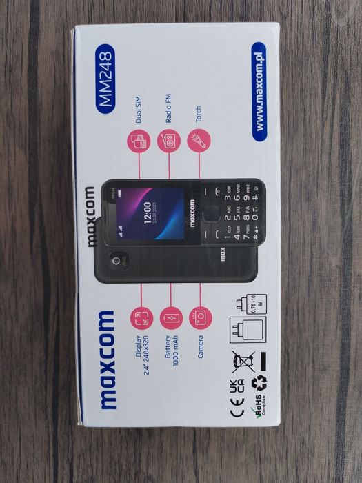 Telefon Maxcom MM248 sigilat + 24 luni garanție