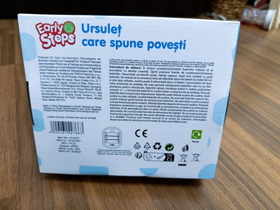 Ursuleț de pluș interactiv  – Spune Povești