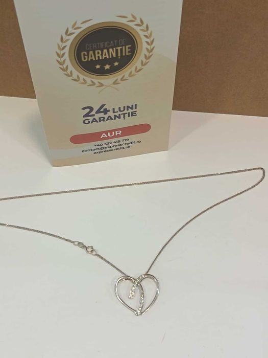 (AG41) Colier aur, 14k B51711 Certificat de garantie