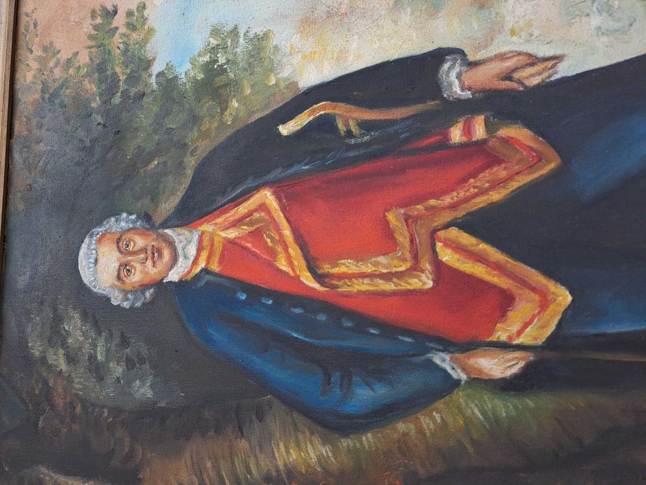 tablou pictura pe panza 42/55 cm portret John Needman