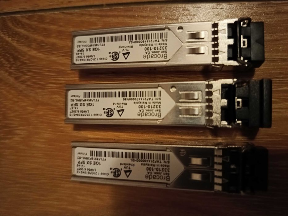 5 Brocade Brocade Finisar 1GE SX SFP 850nm 33210-100.Fibra optica