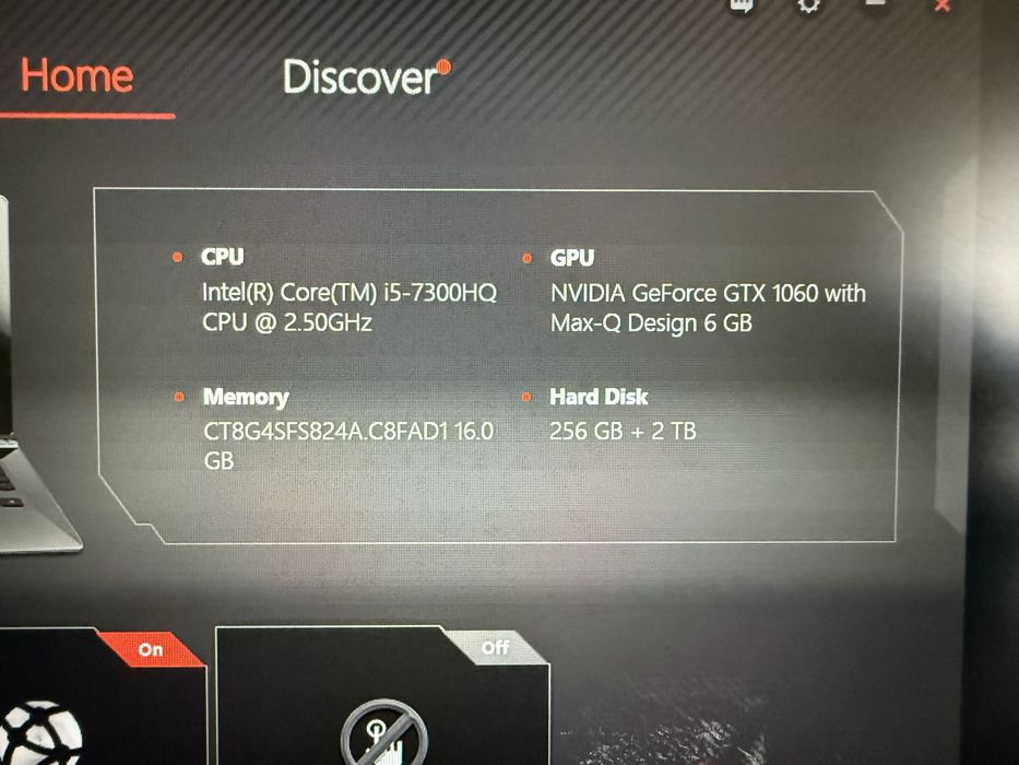 Lenovo Y520 i5 Hdd 2TB 256 Ssd Wd black 16GB Ram GTX 1060 6GB