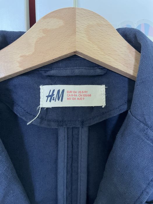 Детско сако ръст 134см H&M лен и памук