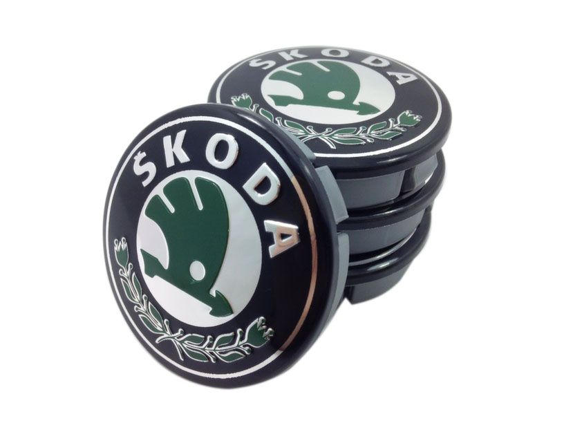 Капачки за джанти метални VW SKODA SEAT 60/55мм 4бр. Сеат Шкода