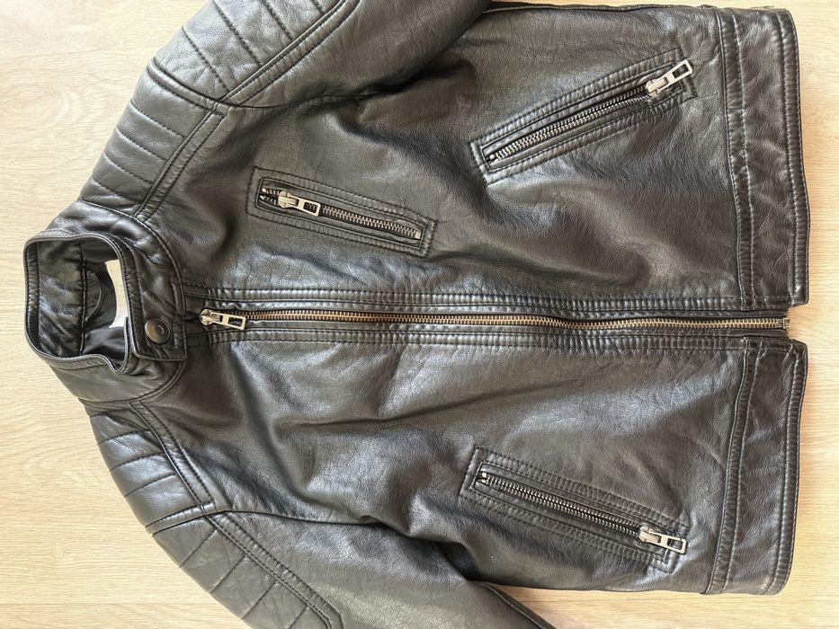 Vand geaca de piele naturala Zara, 122cm