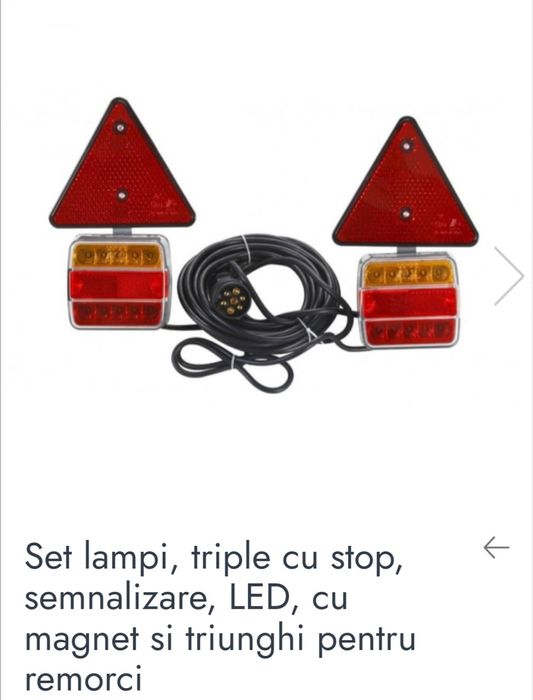 Set lămpi remorcă cu magnet