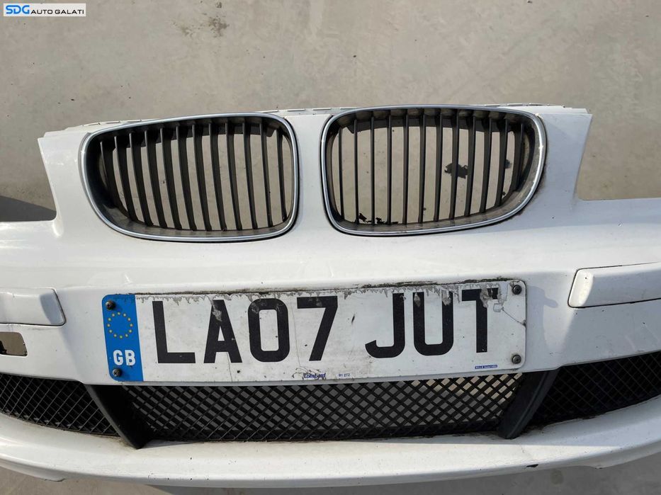 Bara Spoiler Fata Completa BMW Seria 1 E81 E87 LCI Facelift 2007 - 2011 Culoare Alpinweiss Cod 7185555 718555509 [Z0068]