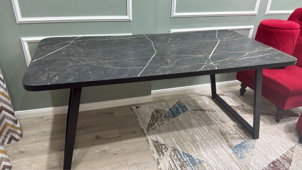 Черный Мраморный стол