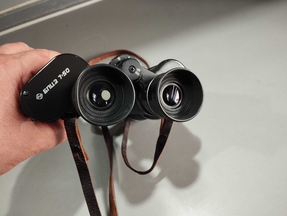 ОТЛИЧЕН Съветски Бинокъл-БПЦ2- 7 х 50-TENTO -MADE IN СССР