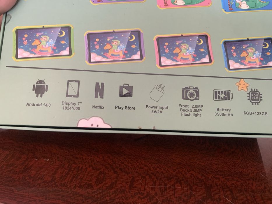 Детски планщет 128гб
